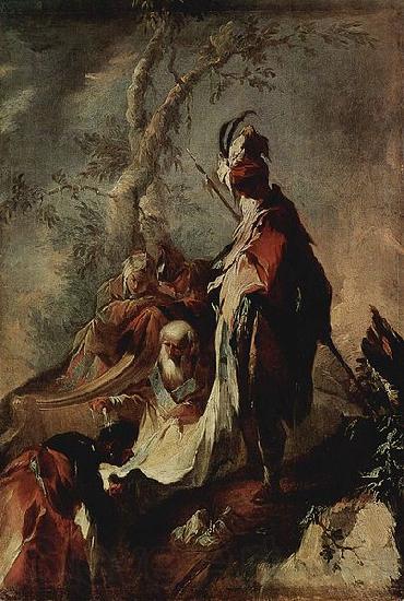 MAULBERTSCH, Franz Anton Der Apostel Philippus tauft einen Eunuchen France oil painting art